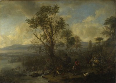 Eine Hirschjagd von Philips Wouwerman